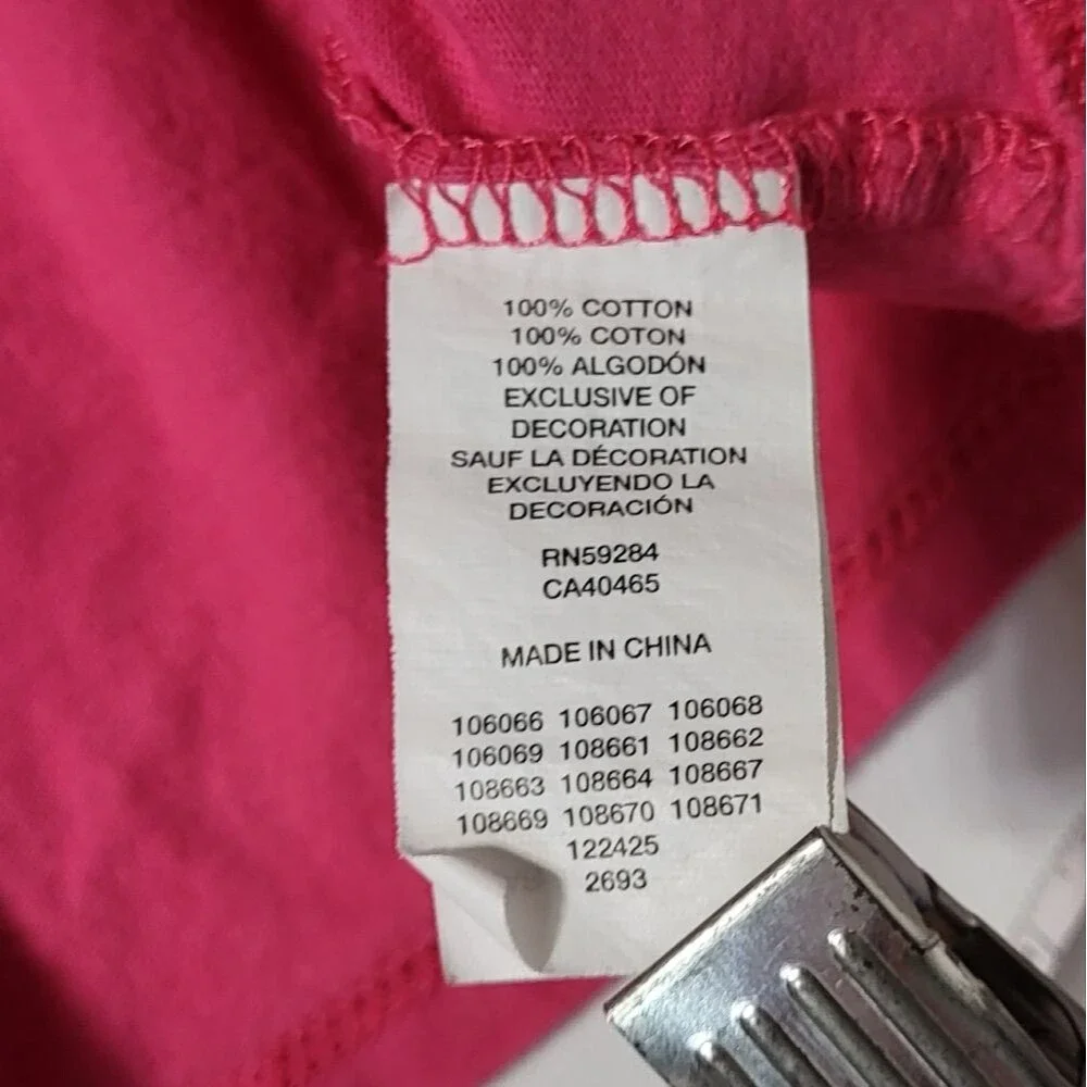 The Children's Place Girls Hot Pink High-Low Floral Tank Top Size Medium (7/8)